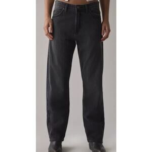 Riders by Lee Straight Leg Black Denim Cotton Jeans US Mens 36x30